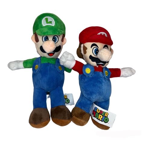 mario luigi plush|mario and luigi plush dolls.